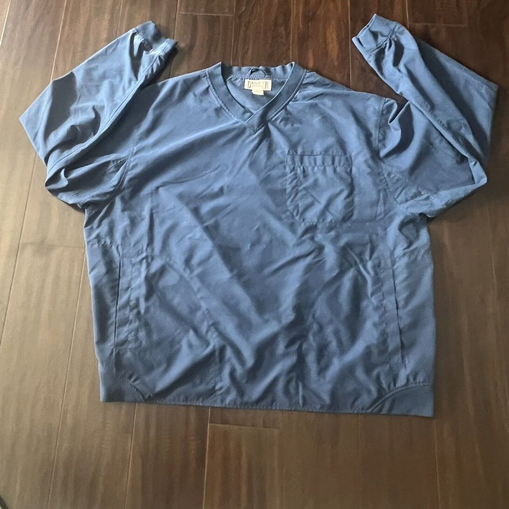 Duluth Trading Mens 2XL Blue Pull Over Windbreaker